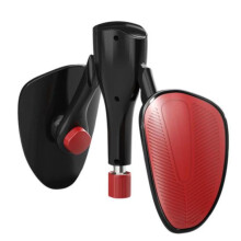 (rood zwart) Thigh Master Weerstandsverstelling Antislip Bekkenbodemspierversterkende Dijbeenoefenmachine