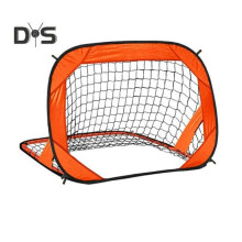(orange) Pop-Up-Fußballtore für Kinder, faltbares Fußballtornetz, Übungsnetz für drinnen und draußen
