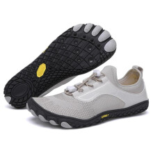 (grau, 44) Herren Damen Sport Wasserschuhe Strand Barfuß Aqua Schuhe Fluss Meer Tauchen Waten Sneakers