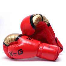 (Rot, 8OZ) Kickboxhandschuhe für Männer und Frauen Pu Karate Muay Thai Guantes De Boxeo Sanda Training