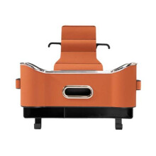 (orange) Multifunctional Car Seat Back Tissue Box Large Capacity Easy Installation Car Headrest Rear Seat Organizer Storage Box With