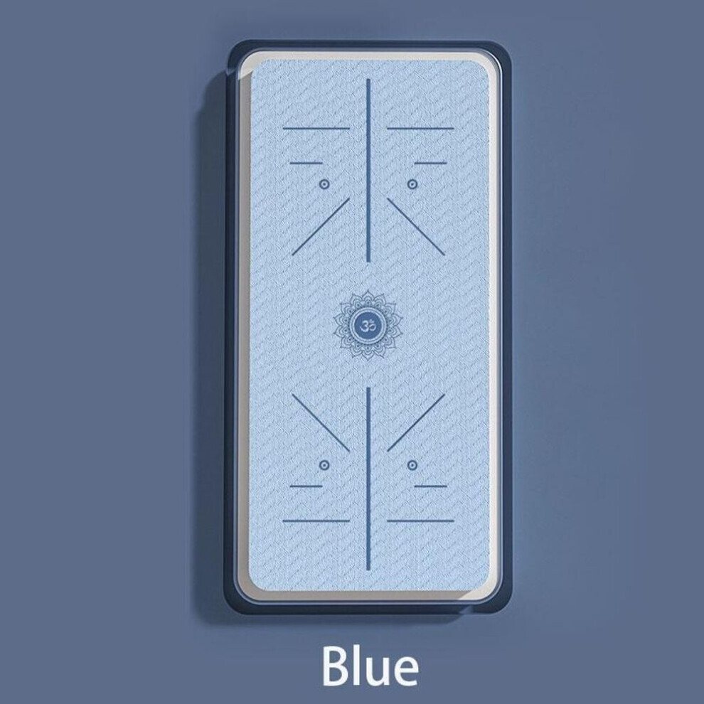 (bleu, 183X61X1cm) Tapis de Yoga Antidérapant Epais et Elargi Insonorisé et Antichoc Tapis de Sol Respectueux de l'Environnement Ménage