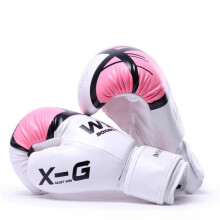 (Rosa, 8OZ) Kickboxhandschuhe für Männer und Frauen Pu Karate Muay Thai Guantes De Boxeo Sanda Training