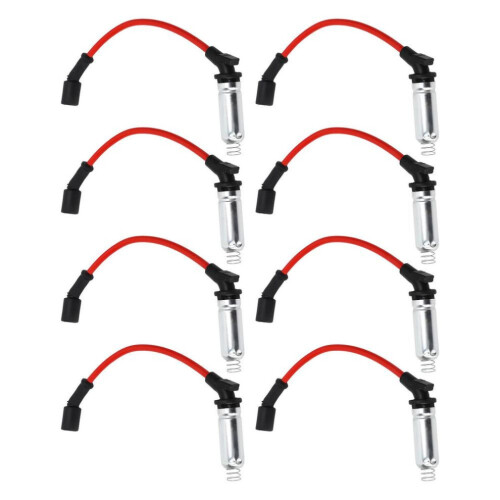 8pcs 10.2mm0.40in Spark Plug Wire Set 48322r Ignition Cable Replacement For Avalanche Corvette 2