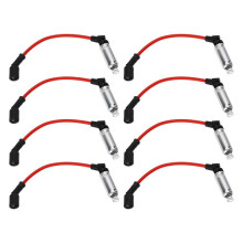 8pcs 10.2mm0.40in Spark Plug Wire Set 48322r Ignition Cable Replacement For Avalanche Corvette