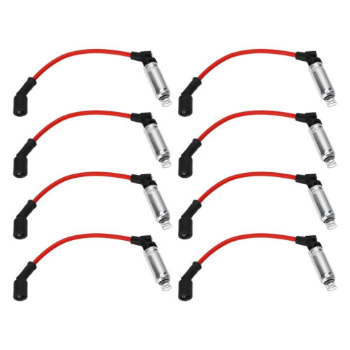 8pcs 10.2mm0.40in Spark Plug Wire Set 48322r Ignition Cable Replacement For Avalanche Corvette