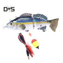 (B) 14cm/53g Electric Multi-jointed Fishing Lure With Float Usb Rechargeable Led Luminous Swimbait Robotic Artificial Bait Fishing
