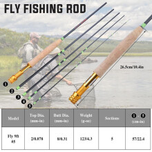 (groen, 2,7M) 2,7m Vliegvishengel Spinning Hand Lure Carbon Pole Vliegvisuitrusting Reelhouder Ultralichte