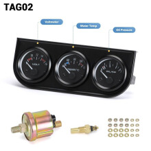 (TAG02) 52 mm elektrische drievoudige kit (voltmeter + olietemperatuurmeter + oliedrukmeter) sensor