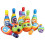 (multicolore, 19*6.5*6.5, 10 cm, 10 pezzi) Gioco di birilli per bambini Set da bowling XXL con 6 o 10 5