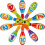 (multicolore, 19*6.5*6.5, 10 cm, 10 pezzi) Gioco di birilli per bambini Set da bowling XXL con 6 o 10 2