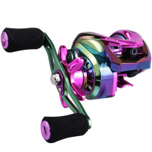(groen, paars, rechtshandig) Baitcasting Reel 18+1bb 8.1:1 Hoge snelheid vismolen Casting Reel voor