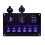 Panel de control con interruptor de visualización de voltaje para coche, barco, marino, 12-24 V, 6 entradas, 1