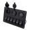 Panel de control con interruptor de visualización de voltaje para coche, barco, marino, 12-24 V, 6 entradas, 4