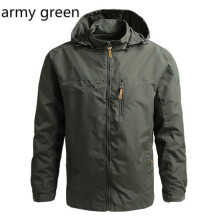 (verde militare, XXXXXL) Giacca impermeabile da uomo, marchio di moda 2021, giacca antipioggia con cappuccio,