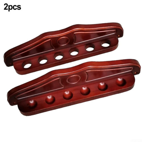 Billard Queue Rack Holz Halter 6-slot Pool Hängen Queue 1