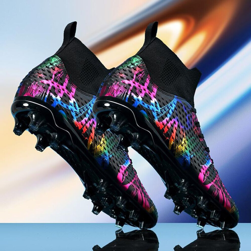 (noir, 46) Chaussures de football pour hommes Kids Football Boots Women Professional Soccer Cleats Antiskid Chaussure Football Fg Outdoor Football
