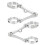 (silver) 2pcs Powerful Headlight Clamps High Strength Practical 39-41mm Durable Headlight Holders 1