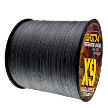 (dark gray, 100lb) Fishing Line 9 Braided Multifilament Wire Pe 500m Thread Sea Carp 9x Cord Smooth Lure Spinning Threads