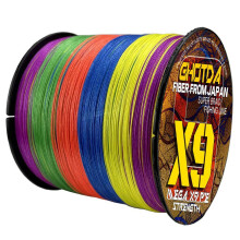 (multicolor, 100lb) Fishing Line 9 Braided Multifilament Wire Pe 500m Thread Sea Carp 9x Cord Smooth Lure Spinning Threads