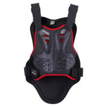 (rood, L) Unisex Motorfiets Motocross Racing Borstvest Rugwervelbeschermer Armor Gear