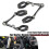 (black) 2pcs Powerful Headlight Clamps High Strength Practical 39-41mm Durable Headlight Holders 3