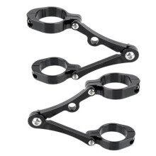 (schwarz) 2 Stück leistungsstarke Scheinwerferklemmen, hochfeste, praktische 39–41 mm langlebige Scheinwerferhalter