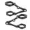 (black) 2pcs Powerful Headlight Clamps High Strength Practical 39-41mm Durable Headlight Holders 1