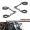 (black) 2pcs Powerful Headlight Clamps High Strength Practical 39-41mm Durable Headlight Holders 2