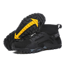 (black, 43) Breathable Lightweight Non-slip Hiking Shoes - Quick-drying Wading And Casual Outdoor Footwear