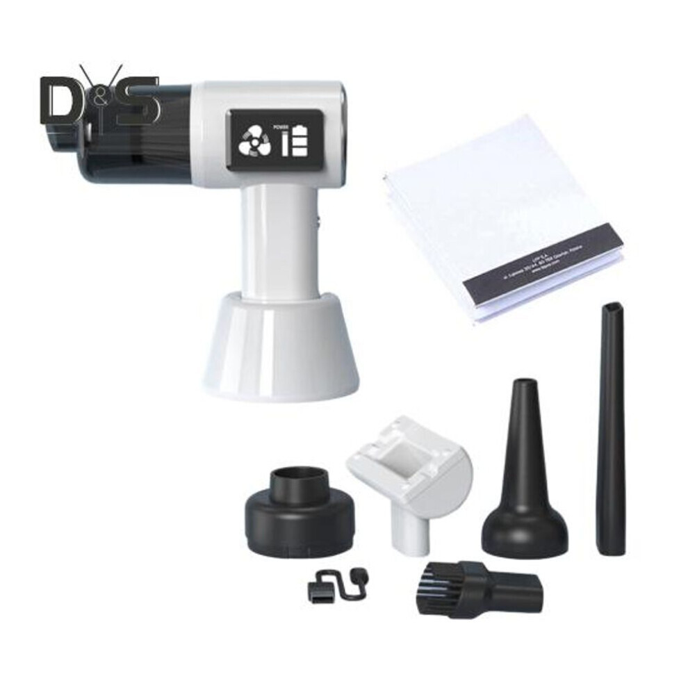 (blanc) 1 Set Aspirateur de voiture Aspirateur à main sans fil Usb-c Rechargeable 3 En 1 Éclairage Gonflable Dépoussiéreur Haute Puissance Mini