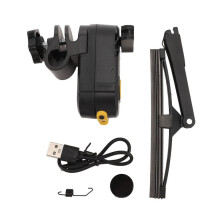 Motorcycle Windshield Wiper Water Resistant 2 Speed 170 Degree Wiping Rechargeable Windscreen Wiper