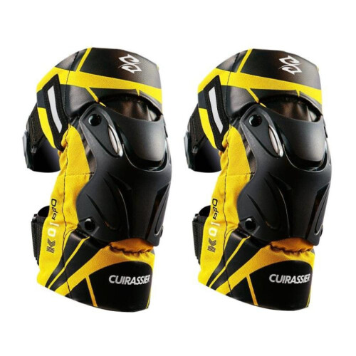ProtÃge-genoux de moto (jaune) pour motocross
