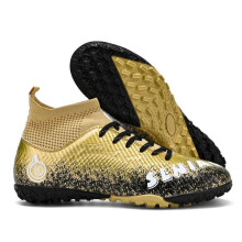 (gold, 38) Unisex Soccer Shoes Outdoor/indoor Boys Girls Football Boot Professional Futsal Football Training Sneakers