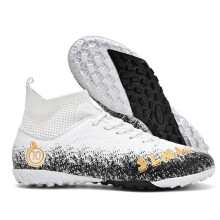(white,black, 41) Unisex Soccer Shoes Outdoor/indoor Boys Girls Football Boot Professional Futsal Football Training Sneakers