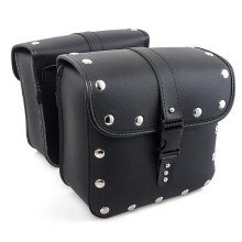 (25x12x25 cm) Universelle wasserdichte Seitentasche aus Leder für Retro Yamaha Gt150 Bigfoot 125 Motorrad