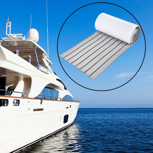 Eva Boot Decking Blatt Yacht Marine Non Slip Bodenbelag Teppich Hellgrau 2