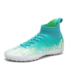 (green, 42) Unisex Soccer Shoes Outdoor/indoor Boys Girls Football Boot Professional Futsal Football Training Sneakers