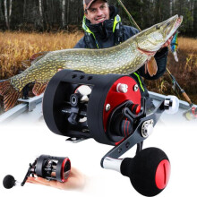 (Linkshandig) Baitcasting-vismolen 11bb Ronde vismolen Trollingboot Vislijnwiel Zeevisgerei