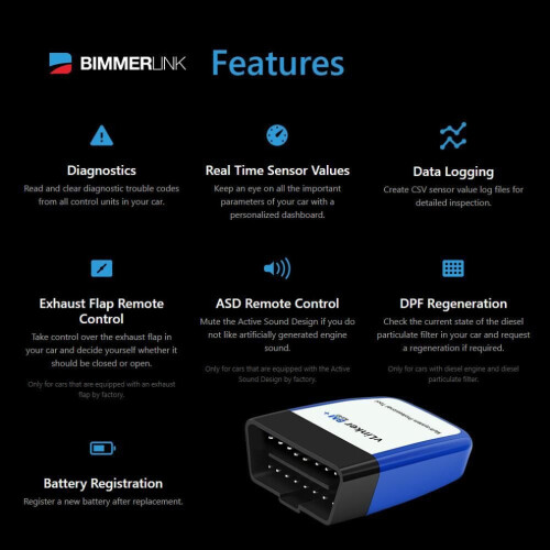 Vgate Vlinker Bm+ For Bmw Bimmercode Bimmerlink Elm327 Bt4.0 Auto Code Reader Scan Tool Elm 327 V2.2 Obd Scanner Obd2 Car Diagnostic