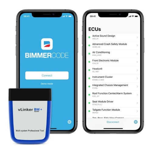 Vgate Vlinker Bm+ For Bmw Bimmercode Bimmerlink Elm327 Bt4.0 Auto Code Reader Scan Tool Elm 327 V2.2 Obd Scanner Obd2 Car Diagnostic 1
