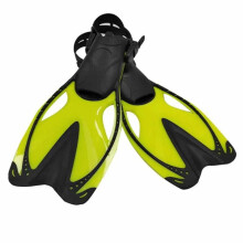 (Gelb) Schwimmschnorchelflossen für Kinder Verstellbare Schnallen Schwimmflossen Silikon Tauchschuhe