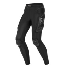 (Negro, L) Pantalones de motocross para motocicleta, pantalones de motocross con armadura larga, pantalones