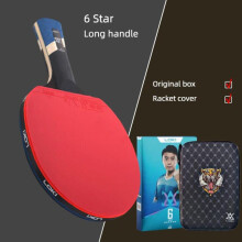 (6 Star Long Handle) Loki 7/8/9 Star Professional Ping Pong Racket Attack-loop High Sticky Table Tennis Racket Ping Pong Bat Carbon