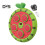 (Watermelon) Fruit Music Boxing Machine With Gloves Wall Mounted Bluetooth-compatible Adjustable Smart Led Boxing Training Target 1