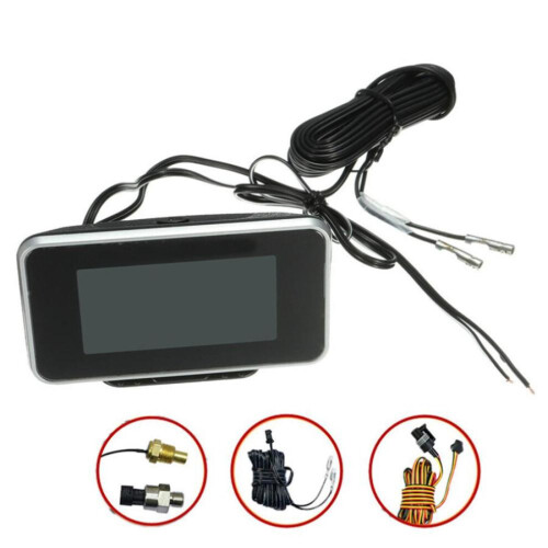 Auto LCD digitale oliedrukmeter + voltmeter + watertemperatuurmeter + oliebrandstofmeter 1
