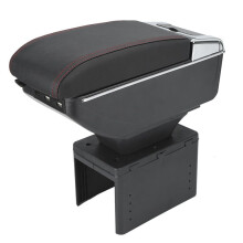 Universal Car Center Console Armrest Box Container Adjustable With Usb Interface