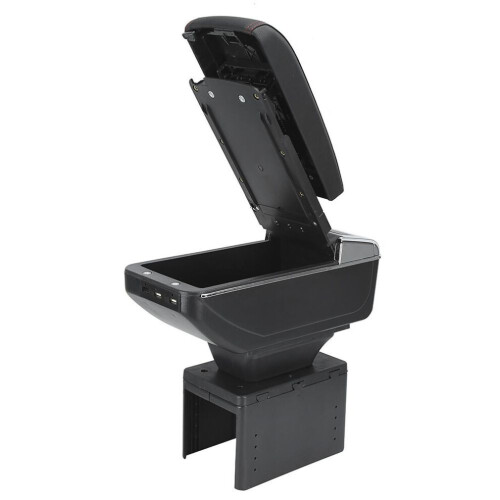 Universal Car Center Console Armrest Box Container Adjustable With Usb Interface 1