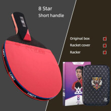 (8 Star Short Handle) Loki 7/8/9 Star Professional Ping Pong Racket Attack-loop High Sticky Table Tennis Racket Ping Pong Bat Carbon