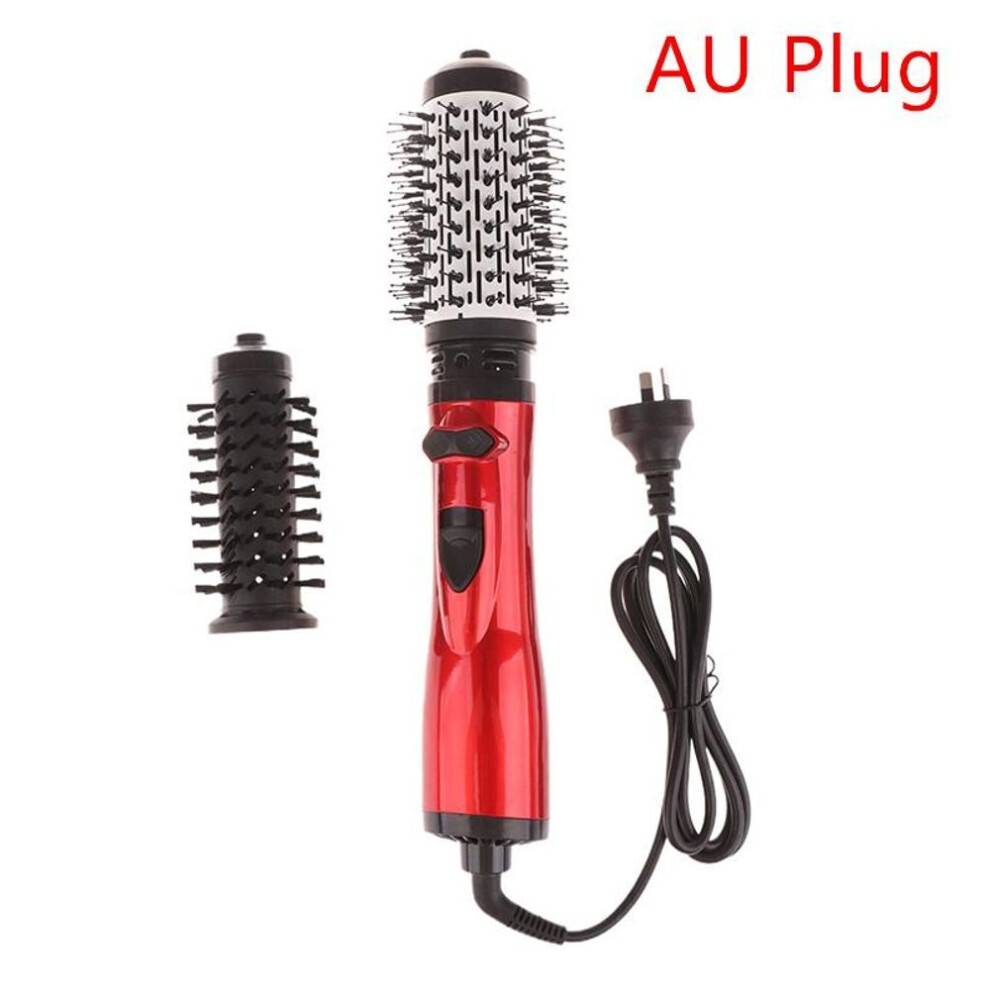 (AUS PLUG PLUG) Hair Dryer Brush 3 In 1 Hot Air Spin Brush Curling Straightening Styling Auto-Rotating Ionic Round Blow Dryer Volumizer